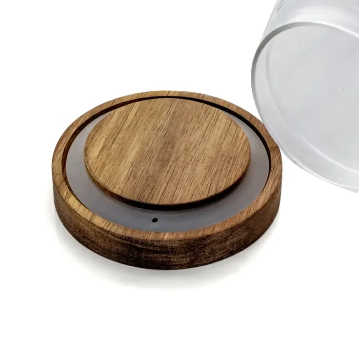 Kitchen Glass Jar with Acacia Wood Air-tight Lid (1000 ml)