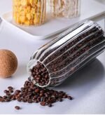 Ribbed Glass Storage Jars (1000ml) - Image 3