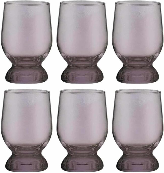Pasabahce Juice Cups Set of 6 - Aquatic- 220 ml -Purple Color- Turkey Origin