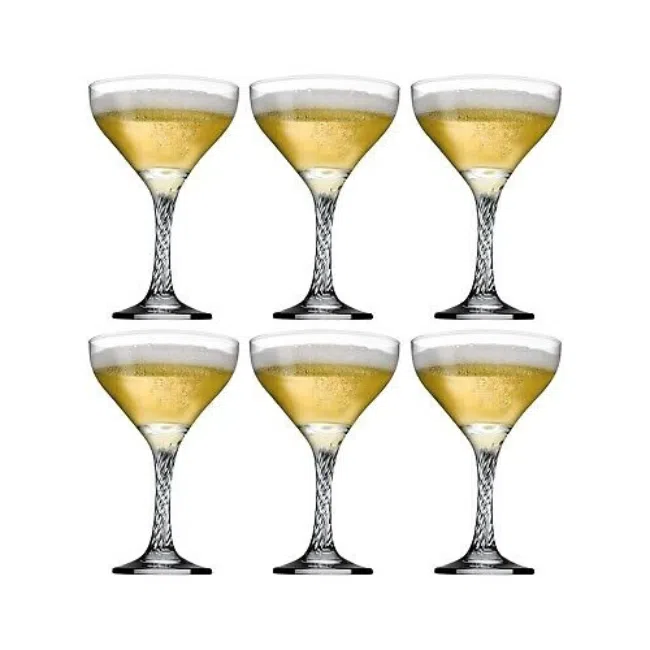 Large Twist Cup Set for Water and Juices, 6 Pieces, (280ml), Turkey - Image 1