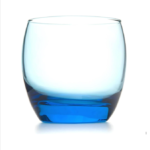 Pasabahce Large Juice Cups Set of 6 - Barrel- 340ml -Turquoise Color-Turkey Origin