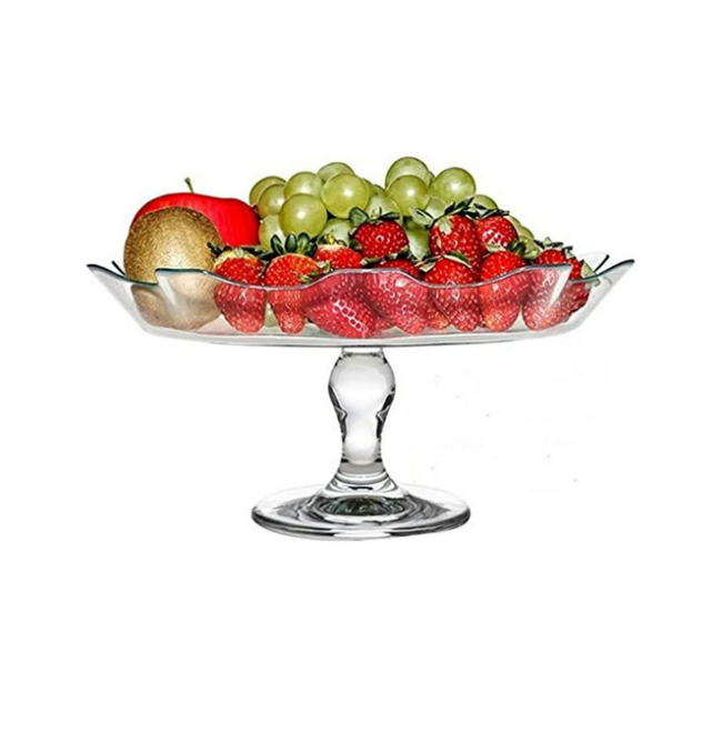 Pasabahce Cake Stand Plate, Fruit Bowl -32cm-Patisserie- Turkey Made