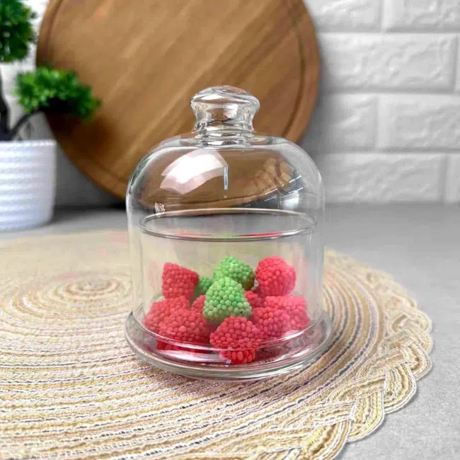 Pasabahce Basic Glass Dates 3 Bowls -(9cm) 230ml + Wooden Tray - Image 6