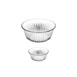Pasabahce Frezya Round Glass Dessert Bowl Set of 7Pcs 1 Large Bowl(2650ml-24cm)+6 Small Bowls(330ml-12.5cm) Turkey Made - Image 2