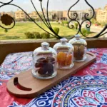 Pasabahce Basic Glass Dates 3 Bowls -(9cm) 230ml + Wooden Tray - Image 2