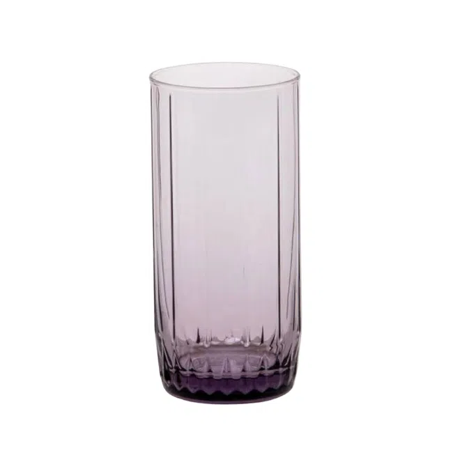 Pasabahce Large Juice and Water Cups Set of 6 - Leia Hi Ball-Purple- 310ml - Image 2