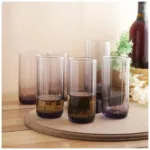 Pasabahce Large Juice and Water Cups Set of 6 - Leia Hi Ball-Purple- 310ml - Image 5