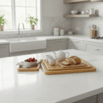 ⁦طقم صواني خشبية من الخيزران مكون من 3 قطع بمقاسات مختلفة⁩ - الصورة ⁦2⁩