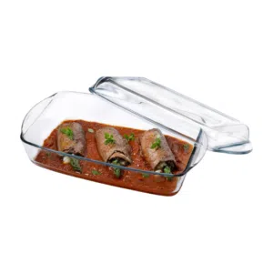 Oven Rectangle Glass Casserole With Cover