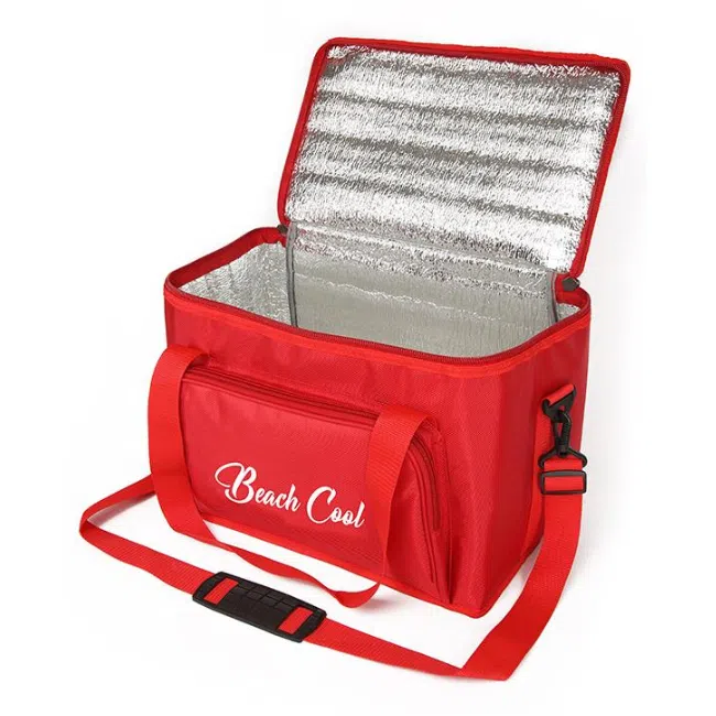 35 liter Thermal Lunch Bag Beach cool-Red Color