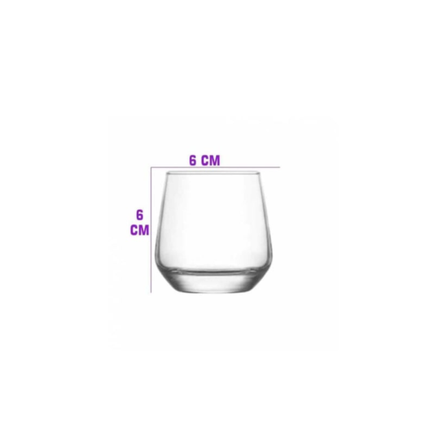Lav Lal Coffee and Espresso Cup Set of 6Pcs 95ml-Turkey Made