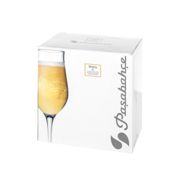 Pasabahce Wavy Cocktail Cup-190ml Set of 6 Cups