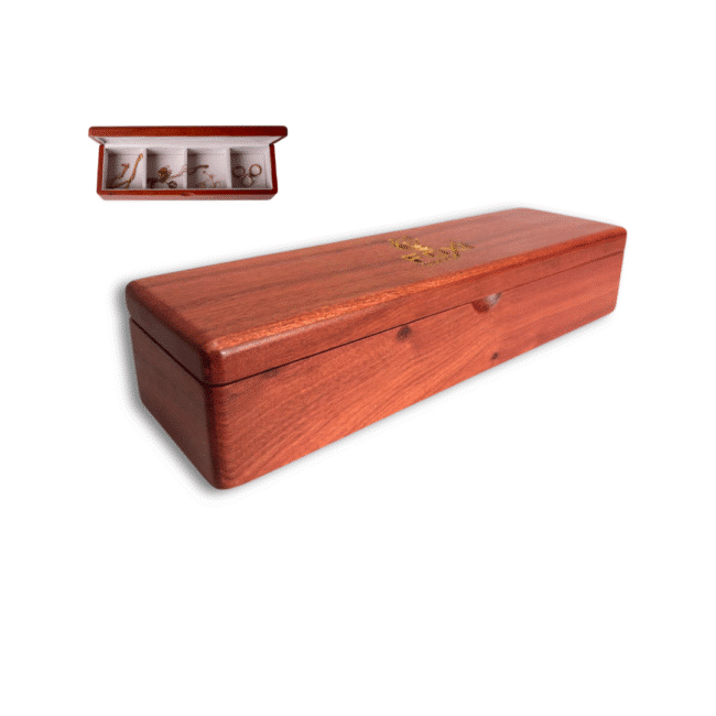FoxiWood Premium Accessories Wooden Box Organizer -Rosewood - Image 5