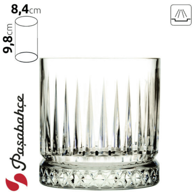 Pasabahce Elysia Juice Cup Set of 12Pcs- 355ml-Turkey Made