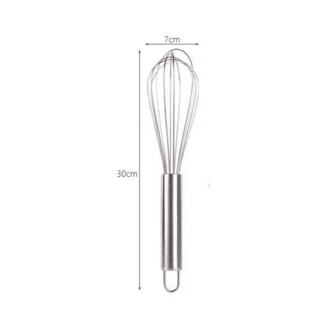Stainless Steel Hand Egg Beater Whisk-30cm
