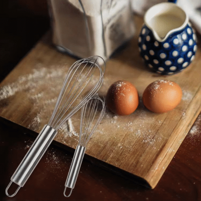 Stainless Steel Hand Egg Beater Whisk-30cm