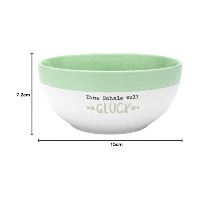 Porcelain Colored Cereal Bowl 600ml 1Pc-Green Color