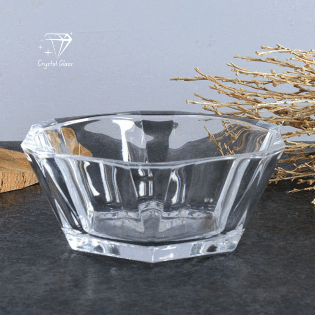 Pasabahce Nude Reflection Crystal Bowl (550ml) 1Pc-Turkey Made