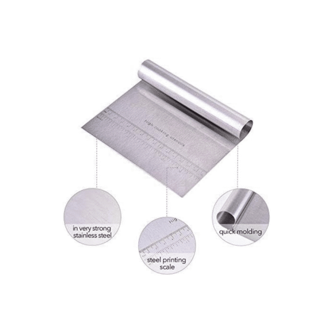 Stainless Steel Dough Cutter for Precision Kitchen Preparation