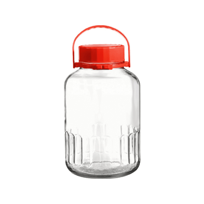 Pasabahce Harvest Large Jar 8L With Red airtight Lid (34.5*20CM)-Turkey Made