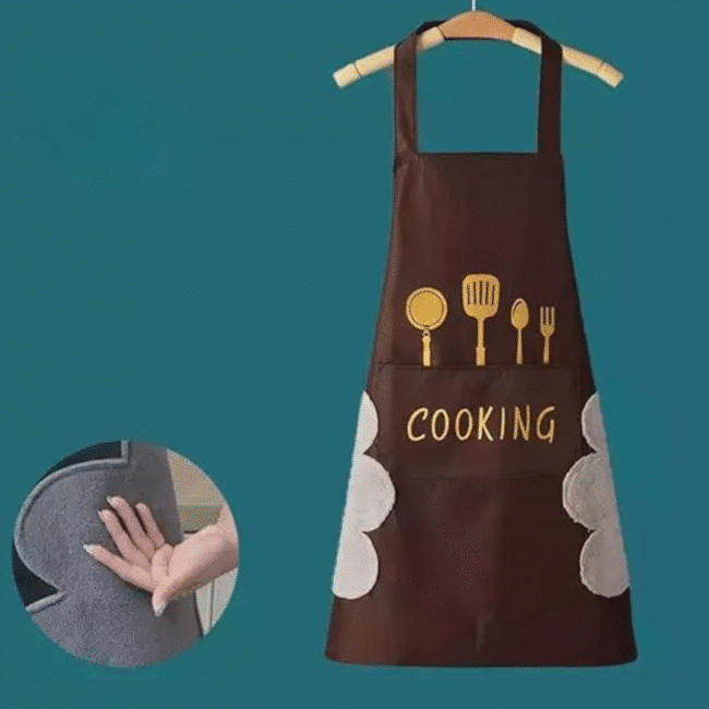 Waterproof Kitchen Apron with Big Front Pocket - Image 2