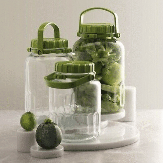 Pasabahce Harvest Large Jar 4L With Green airtight Lid (28*18CM)-Turkey Made
