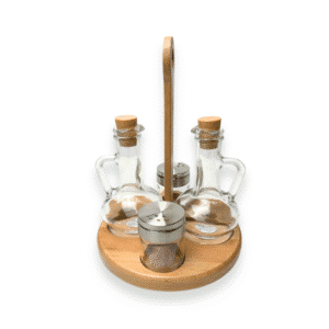 Oil Vinegar Salt and Pepper Set 4