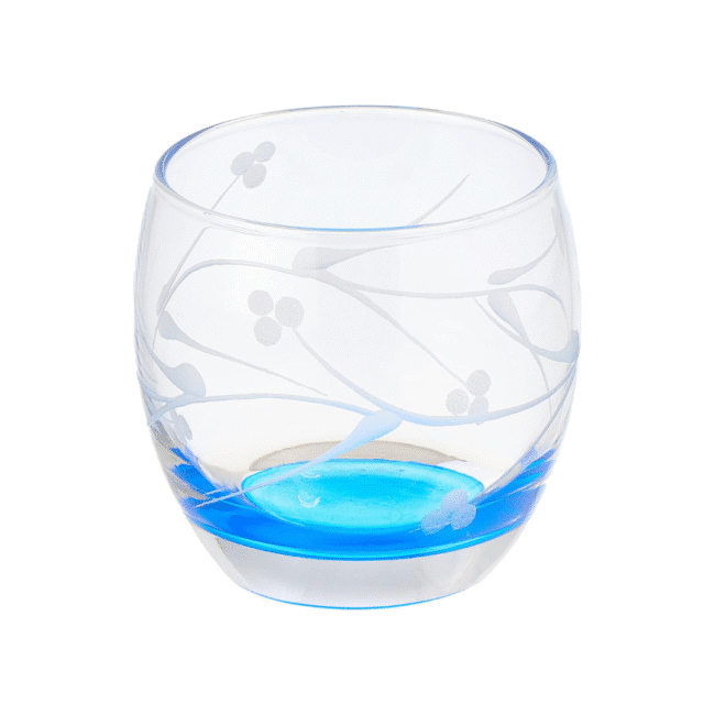 Pasabahce Barrel Old Fashioned Glass - Engraved Multicolor 340 ml Set of 6Pcs - Image 4