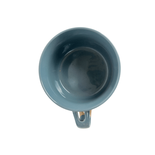 Large Porcelain Soup Mug 650ml with Handle 1Pc-Green