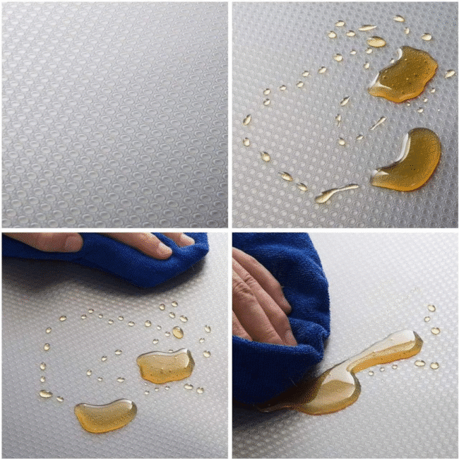 Shelf Drawer Liner Transparent Non-Adhesive Waterproof Mat, Non-Slip-(45 X 1000CM)