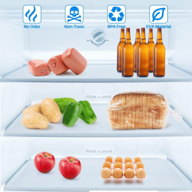 Shelf Drawer Liner Transparent Non-Adhesive Waterproof Mat, Non-Slip-(45 X 1000CM)