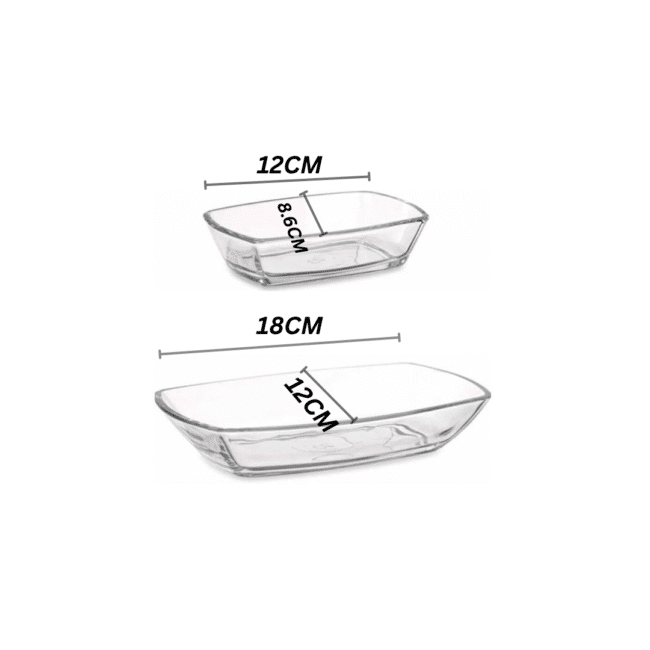 Pasabahce Tokio Small Sauce Plates set of 2Pcs -Turkey Made