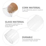 Glass Milk and Water Bottle with Cork Airtight Cover 1L - Image 4