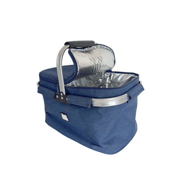 Beach Cool Thermal insulated picnic basket -Navy Color - Image 3