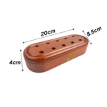 Foxiwood Luxury Wooden Pen Box with Magnetic Lid and Stand - Image 7