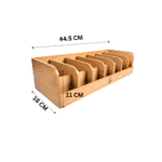 Foxiwood Wooden Belt Organizer With 7 Removable Compartment for Drawer , Dressing Room and Closet - Image 9