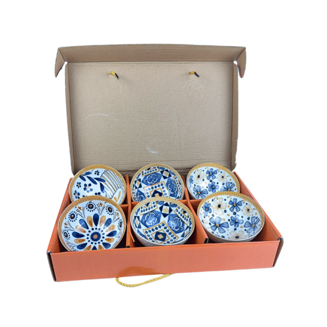 Porcelain Salad and Soup Bowls 6PCS Set 3 Porcelain Salad and Soup Bowls 6PCS Set