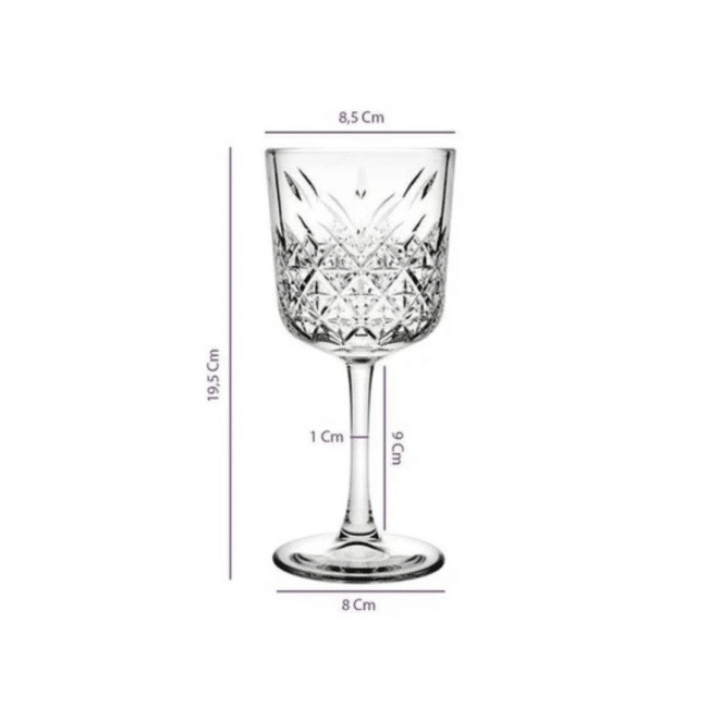 ⁦طقم كاسات بشابشتي تايملس 330 مل، 4 قطع - صنع في تركيا⁩ - الصورة ⁦5⁩