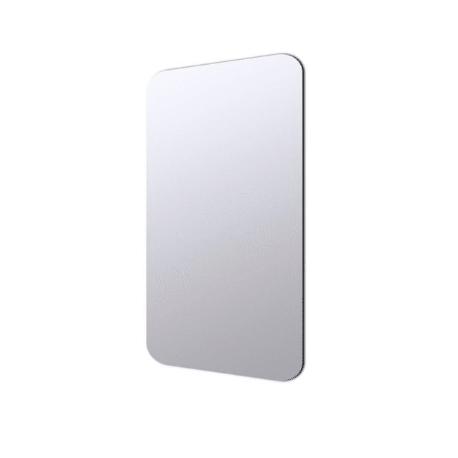 ⁦مرآة حائط أكريليك ذاتية اللصق على شكل مستطيل مع حافة مستديرة (40 × 30 سم) قطعة واحدة⁩ - الصورة ⁦5⁩