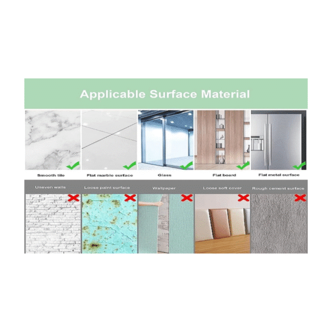 ⁦مرآة حائط أكريليك ذاتية اللصق على شكل بيضاوي (40 × 30 سم) قطعة واحدة⁩ - الصورة ⁦3⁩