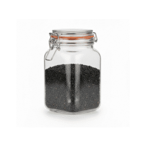 1.5L Square Glass Storage Jar