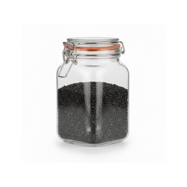 1.5L Square Glass Storage Jar