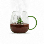 ⁦كوب زجاجي شكل كريسماس ثلاثي الأبعاد للشاي والقهوة من زجاج البورسليكات المقاوم للحرارة بمقبض - 400 مل⁩ - الصورة ⁦3⁩