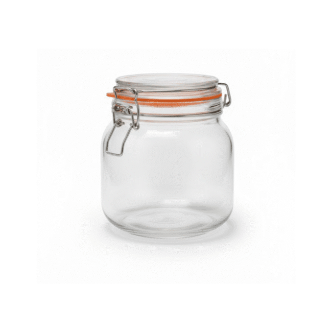 750ml Square Glass Storage Jar