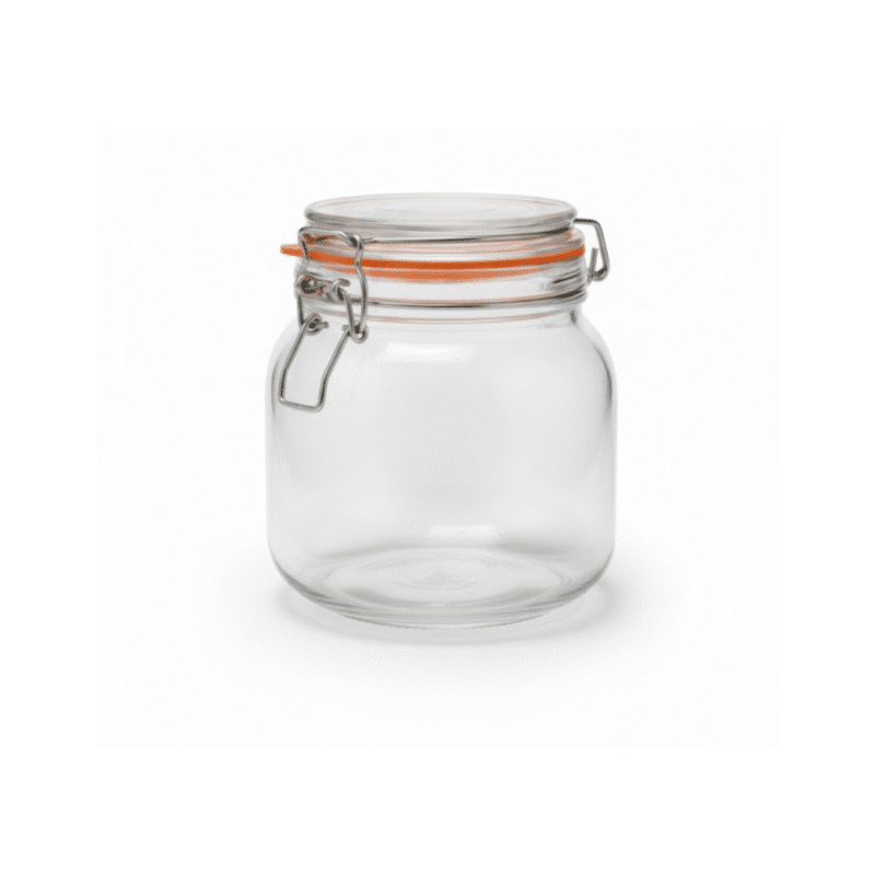 750ml Square Glass Storage Jar