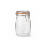Danny Home Airtight Glass Jar 1L – Food Storage Container with Clamp Lock Lid - Image 3