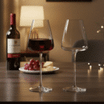 Danny Home Burgundy Glass Cups 450ml (Set of 2) - Image 2