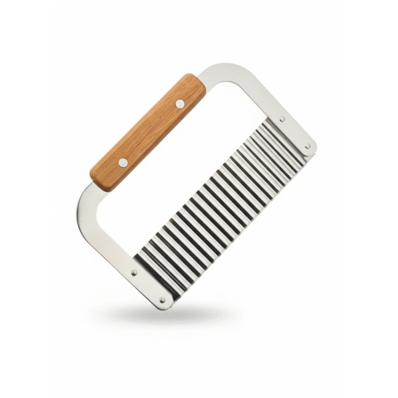 Crinkle Cutter with Wooden Handle