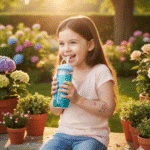 Glass Detox Water and Juice Bottle with Straw and Twisted Cover – 650 ml-Blue - Image 3