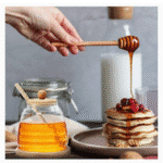 Glass Honey Jar With Wooden Spoon and Coaster, Cute Bee Decoration 500ml - Image 6